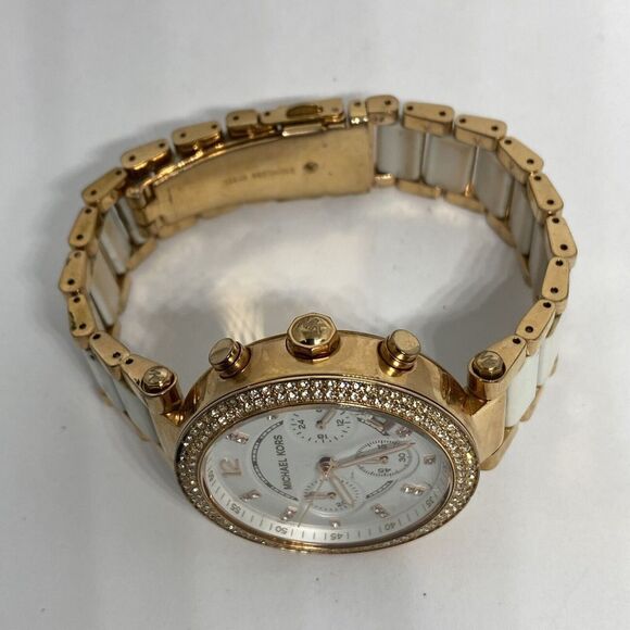 Michael Kors Parker MK5774 Women Michael Kors Parker MK5774 Womens Stainless Steel Analog Dial Quartz Watch UC864